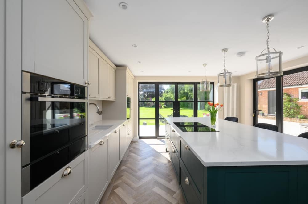 Chelmsford-Shaker_006 Green Traditional Designer Kitchen