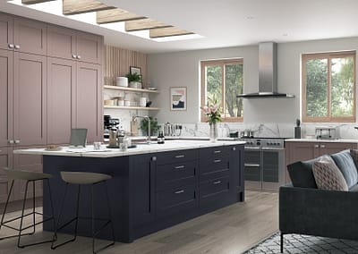 classic modern madison vintage pink slate blue hero min min Kesseler huntley painted shaker kitchen