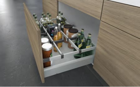 3 Black Handleless Designer Kitchen