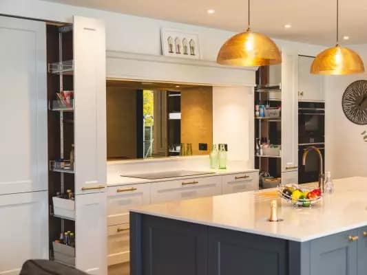 elegant-storage Pull-out larder in a kitchen