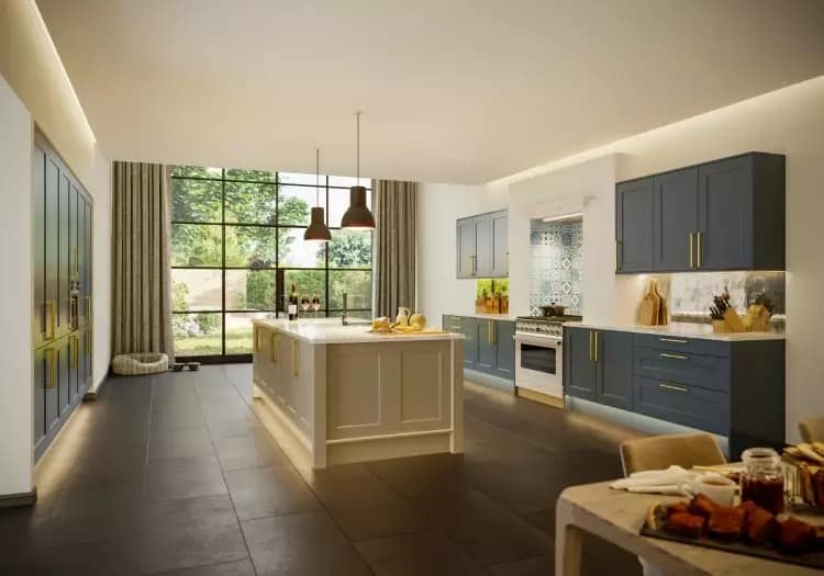 Hampton New (Medium)-min blue shaker kitchen