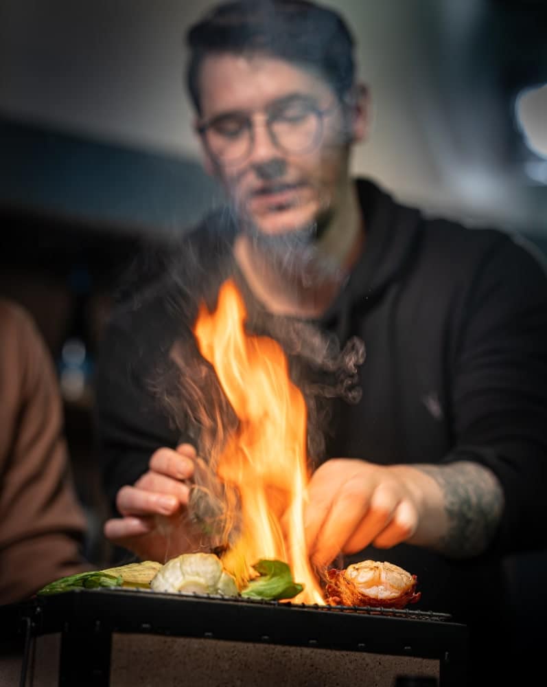 adam handling cooking with fire adam handling cooking with fire